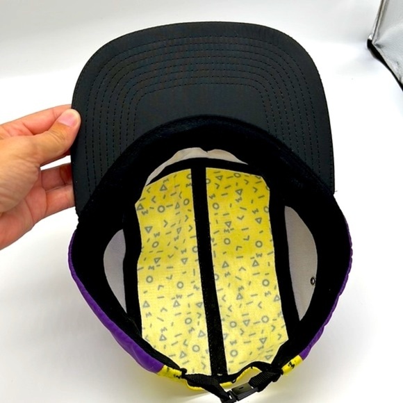 Villon- Retro Y2K Purple Yellow Villon Strap Adjustable Hat Size Onesize - Picture 8 of 9